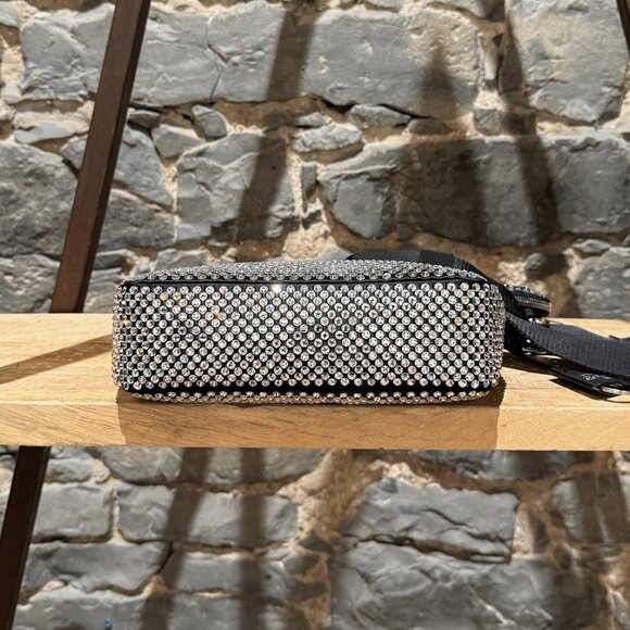 Prada Re-Edition 2005 Crystal Embellished Satin Shoulder Bag W/ Pouch - Picture 7 of 16